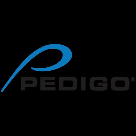 PEDIGO Footstool, 12" X 16" X 8", Stainless Steel, w/ Handrail, Grey Floor Tips P-1010-A-SS-K